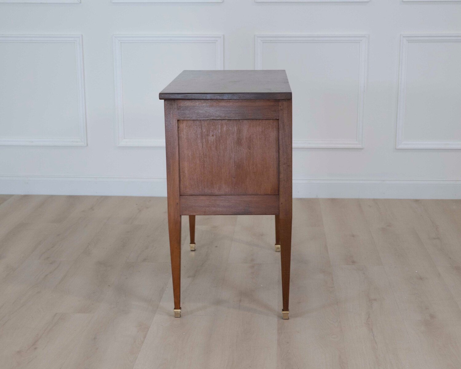 French 20th Century Louis XVI Style Walnut Commode - JAA