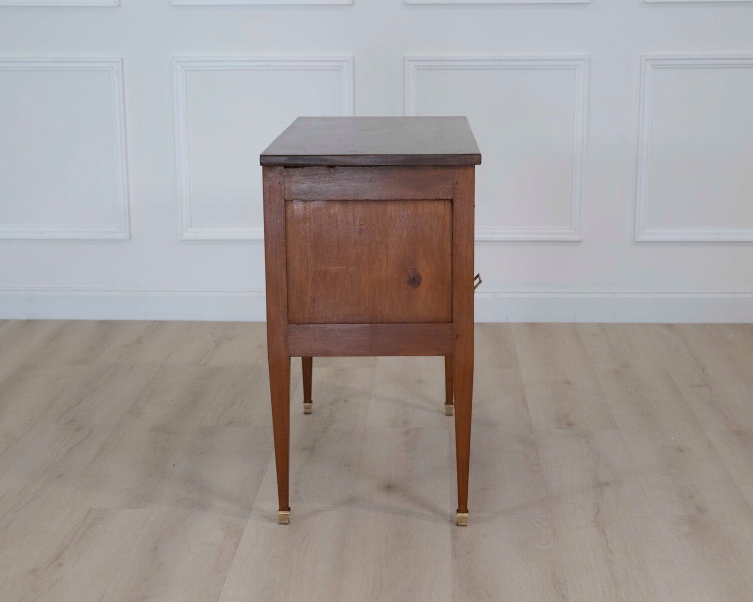 French 20th Century Louis XVI Style Walnut Commode - JAA