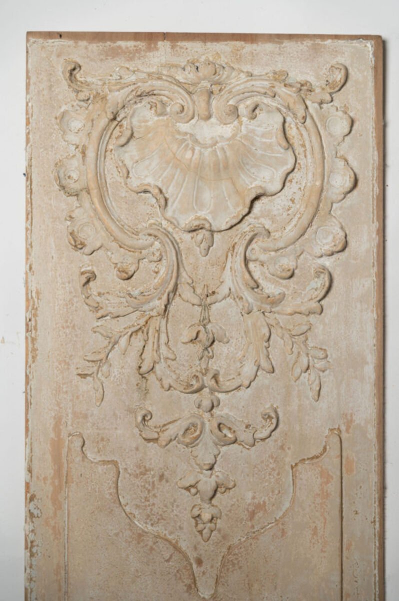 Pair of Antique French Painted Boiserie Panels - JAA
