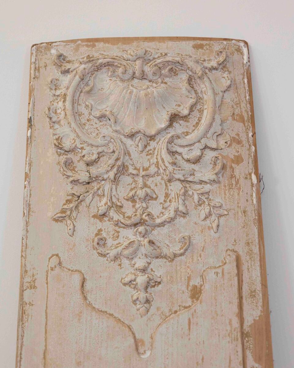 Pair of Antique French Painted Boiserie Panels - JAA