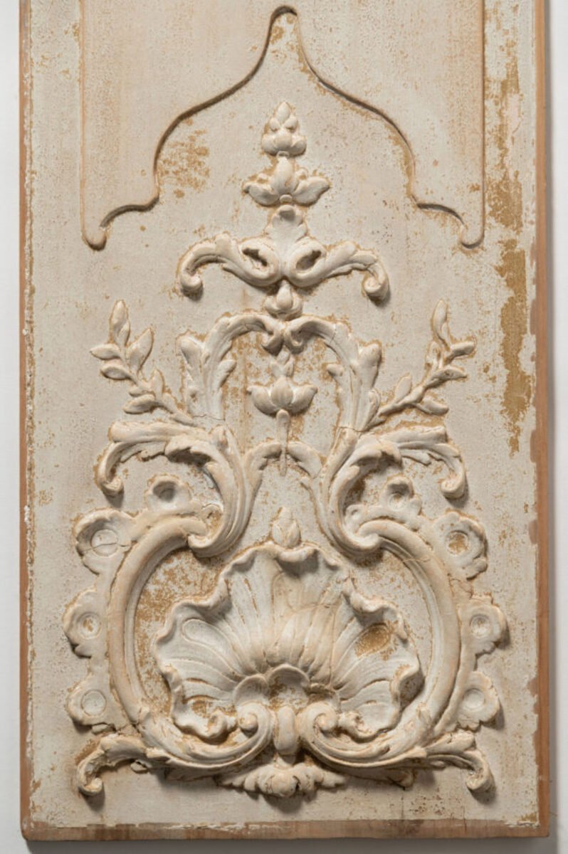 Pair of Antique French Painted Boiserie Panels - JAA