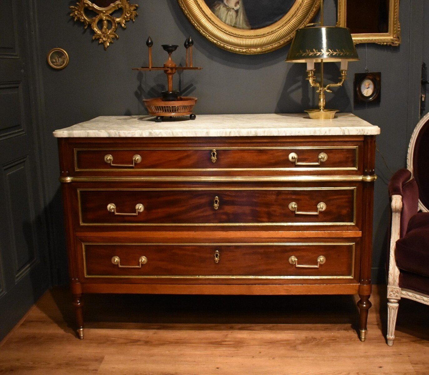 19th Century Louis XVI Style Chest of Drawers - JAA