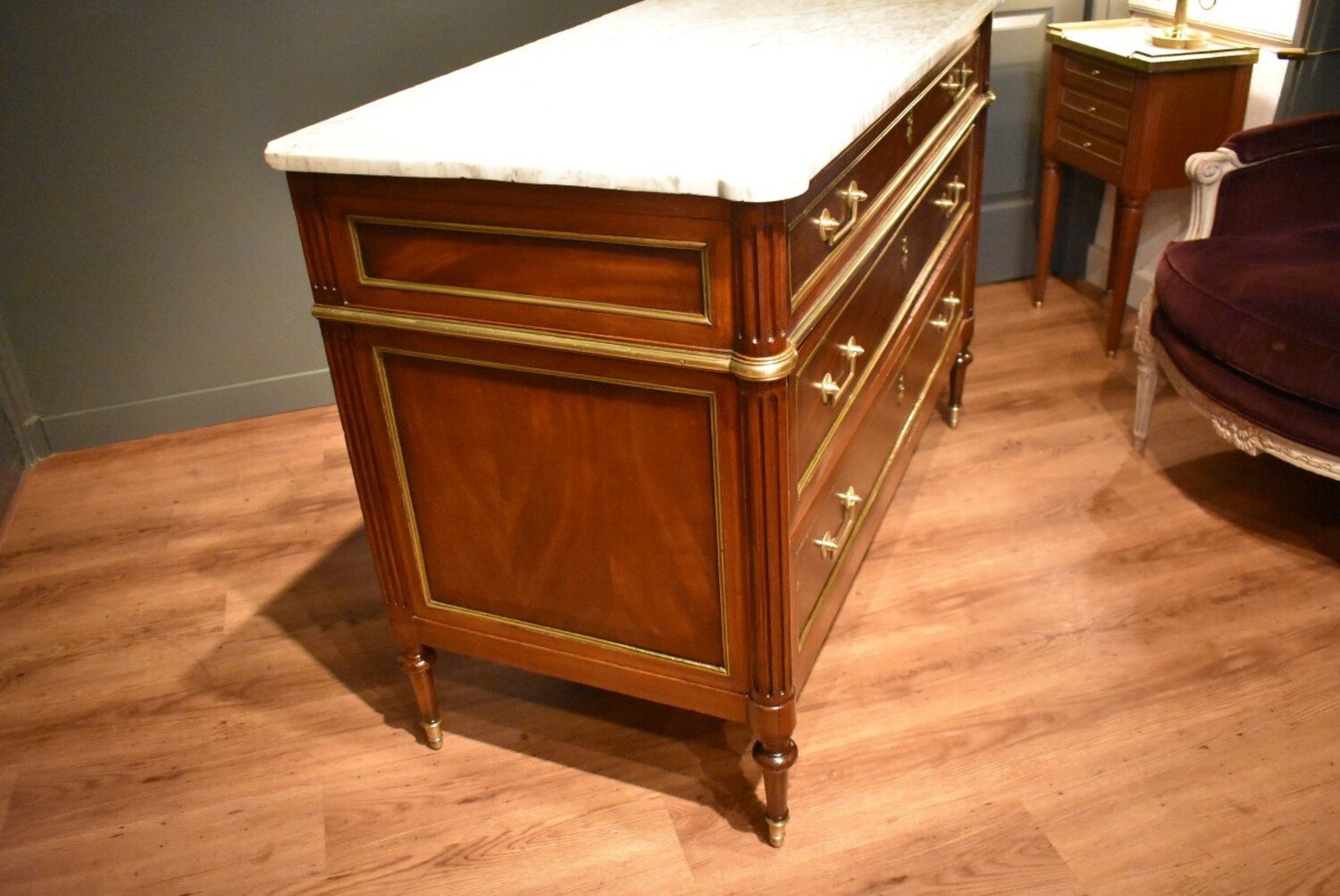 19th Century Louis XVI Style Chest of Drawers - JAA