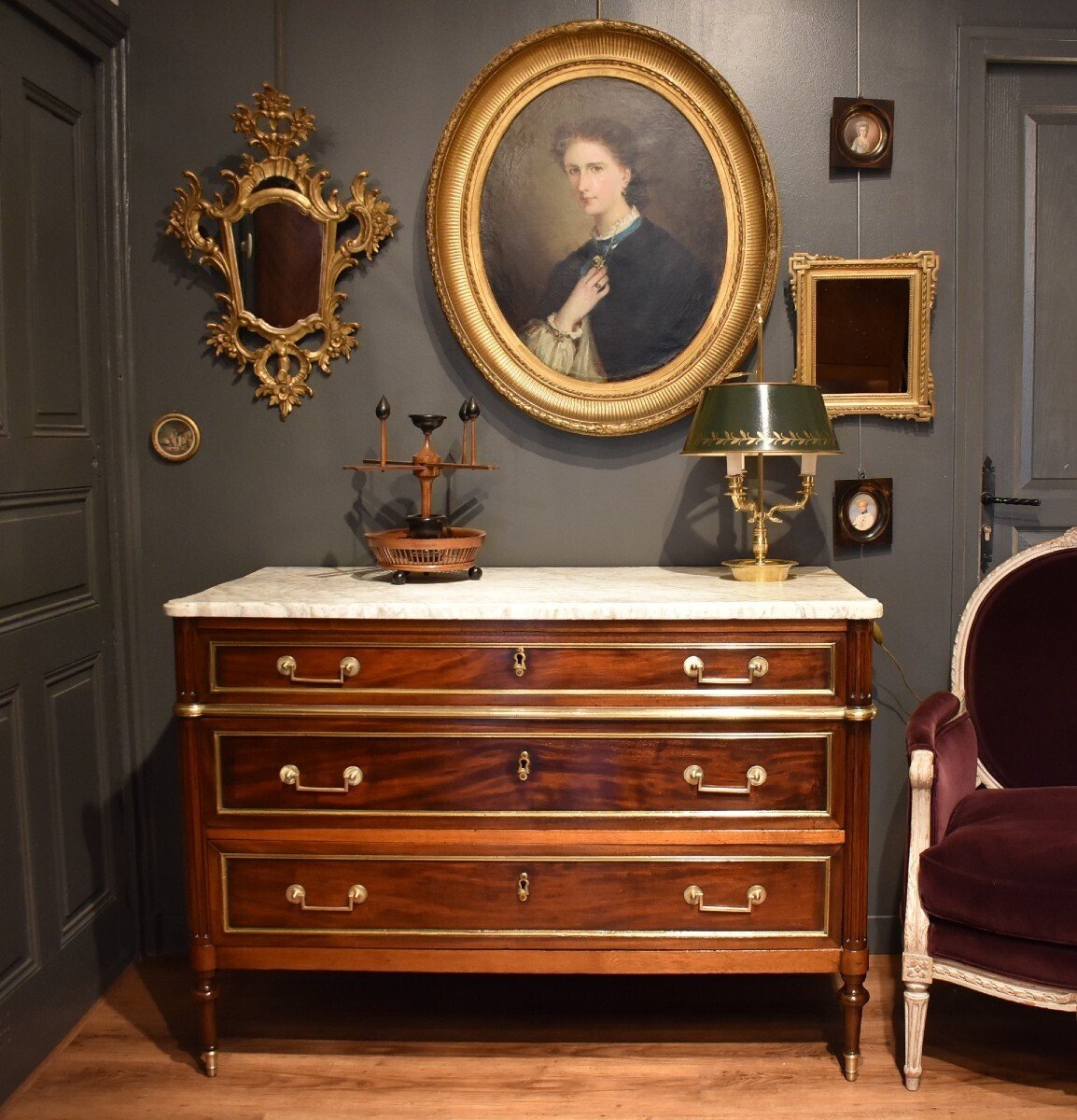 19th Century Louis XVI Style Chest of Drawers - JAA