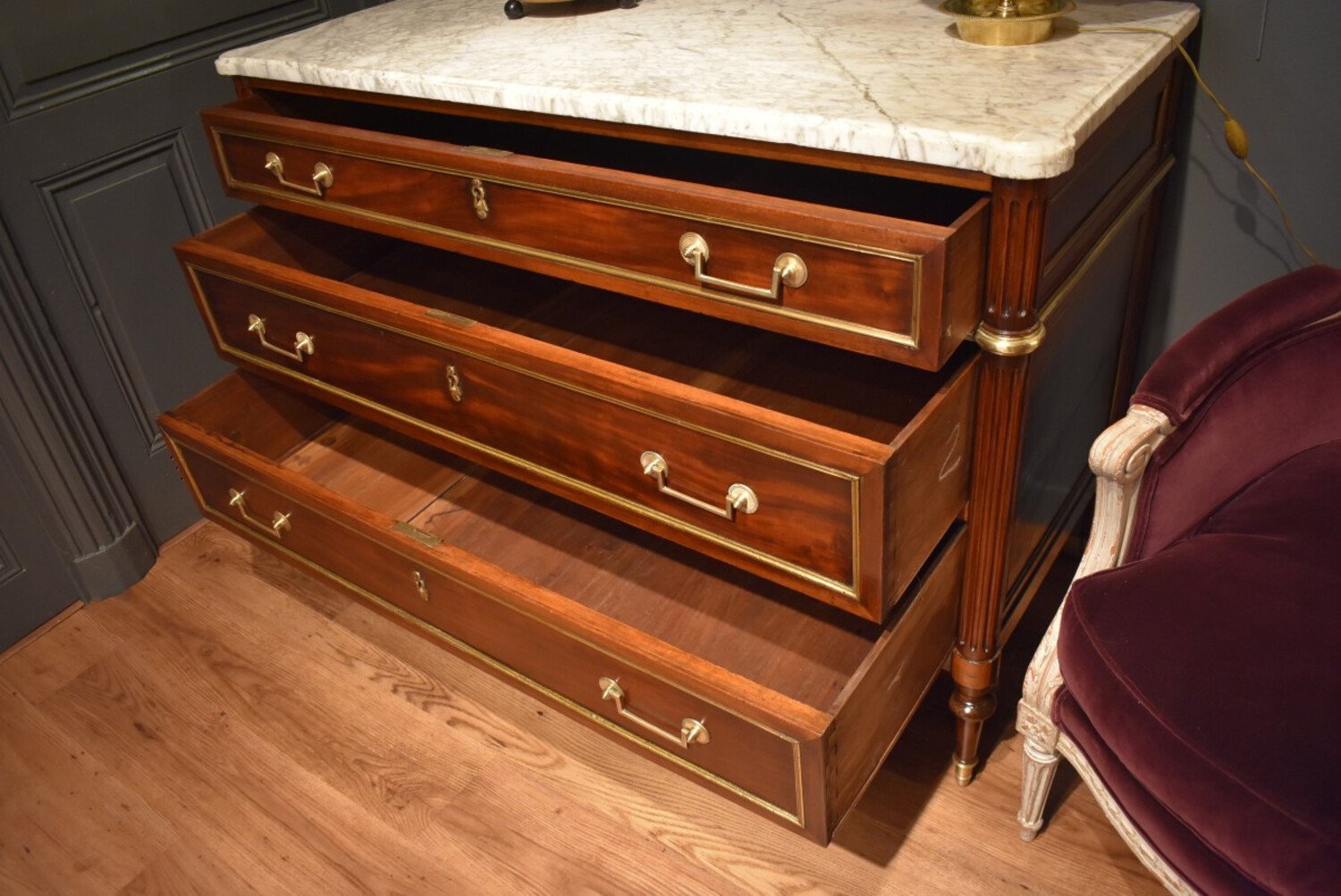 19th Century Louis XVI Style Chest of Drawers - JAA