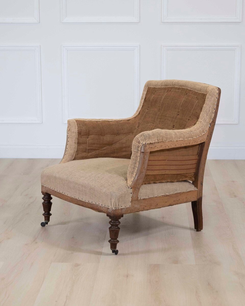 19th Century French Chair, Ready to Upholster - JAA