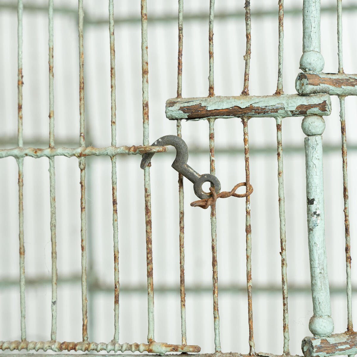 Architectural Painted Birdcage - JAA
