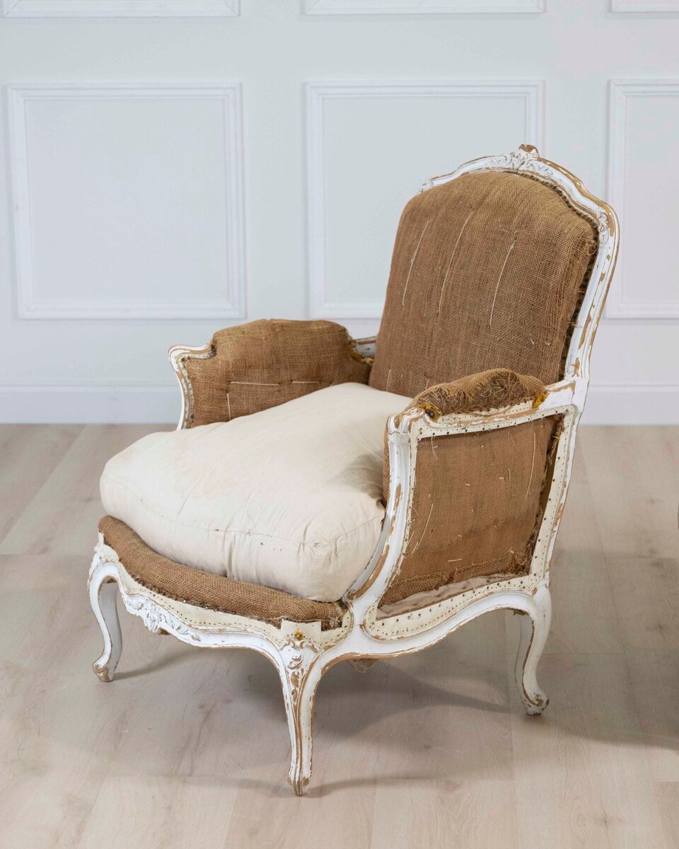 Pair of 20th Century French Chairs, Ready to Upholster - JAA