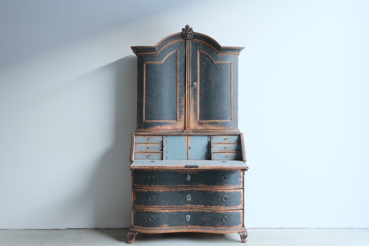 Danish Rococo Secretary Circa 1760 - JAA