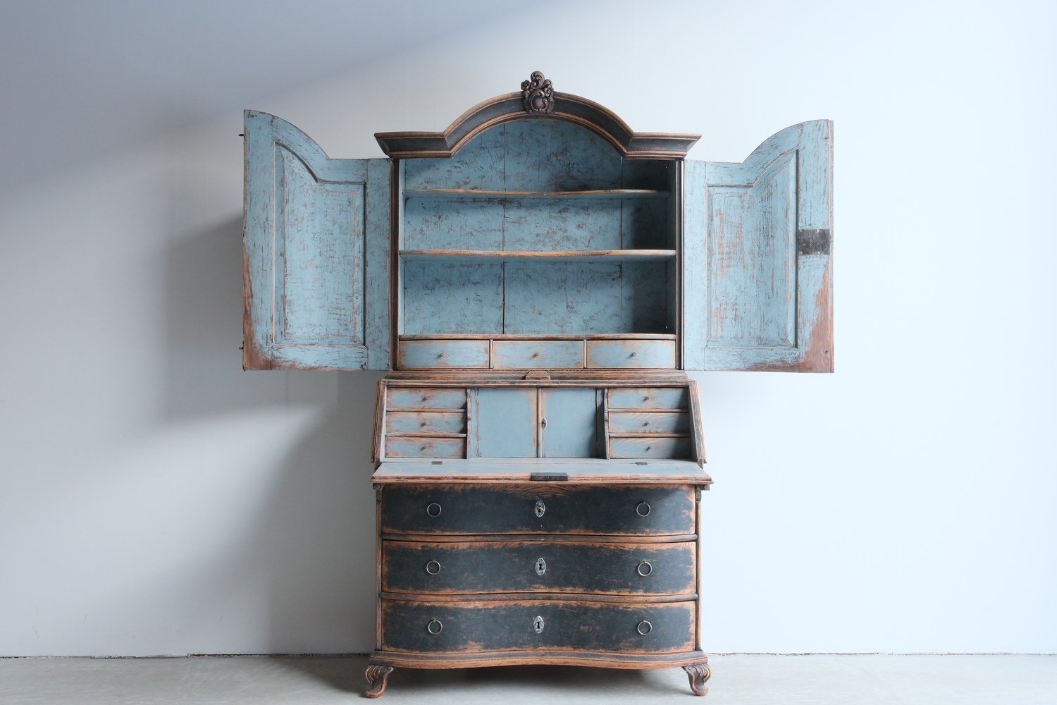 Danish Rococo Secretary Circa 1760 - JAA