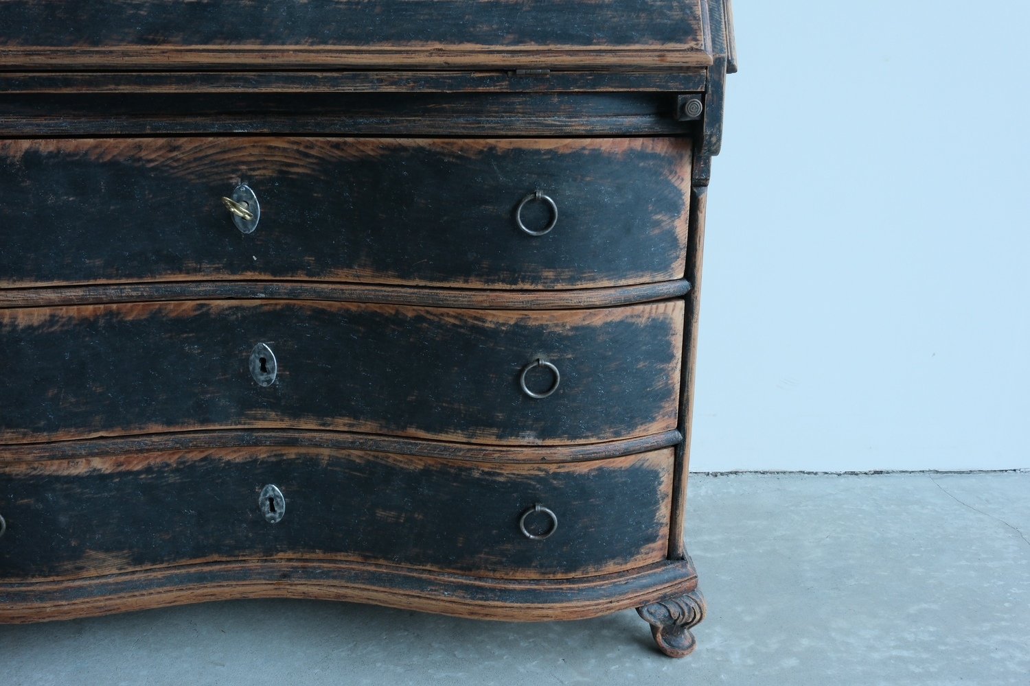 Danish Rococo Secretary Circa 1760 - JAA