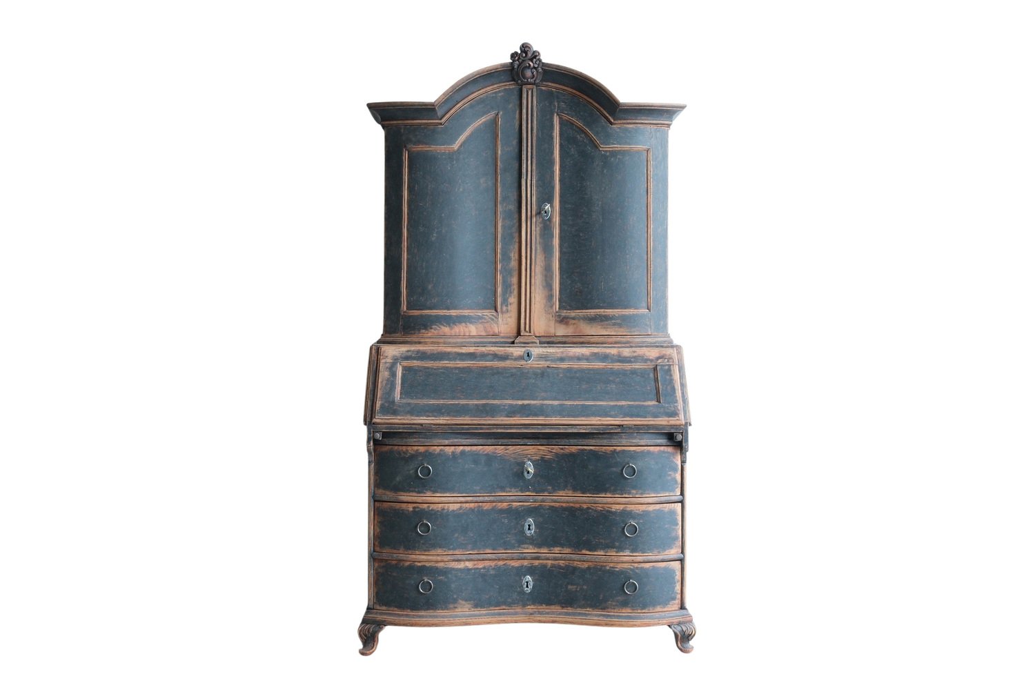 Danish Rococo Secretary Circa 1760
