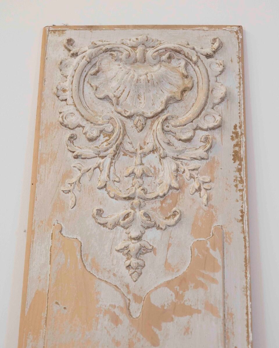 Pair of Antique French Painted Boiserie Panels (2 Panels) - JAA