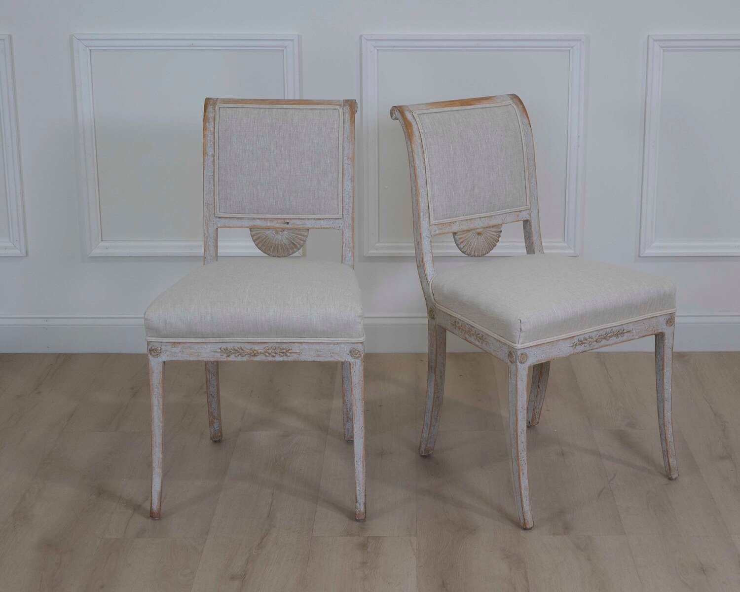 Pair of 19th Century Stockholm Gustavian Chairs - JAA