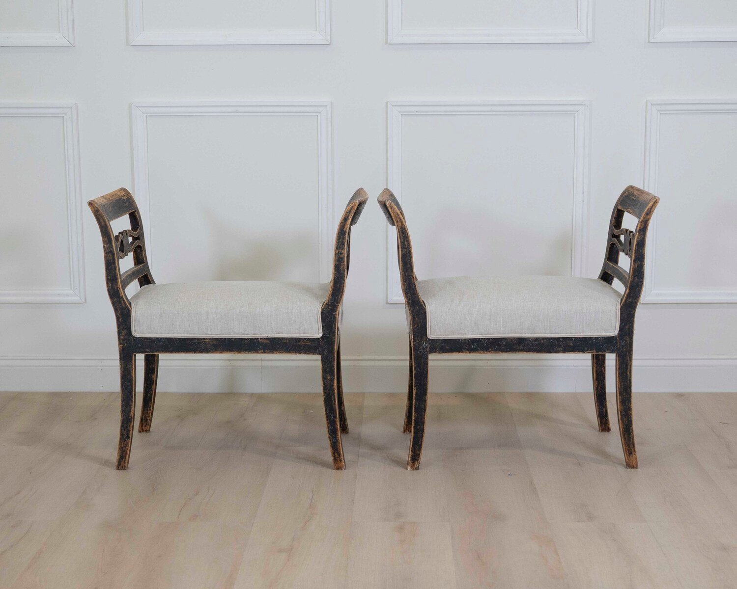 A pair of Stools with Handles Circa 1830 - JAA