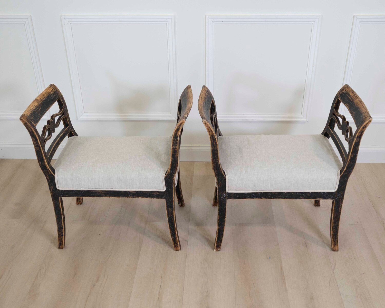 A pair of Stools with Handles Circa 1830 - JAA