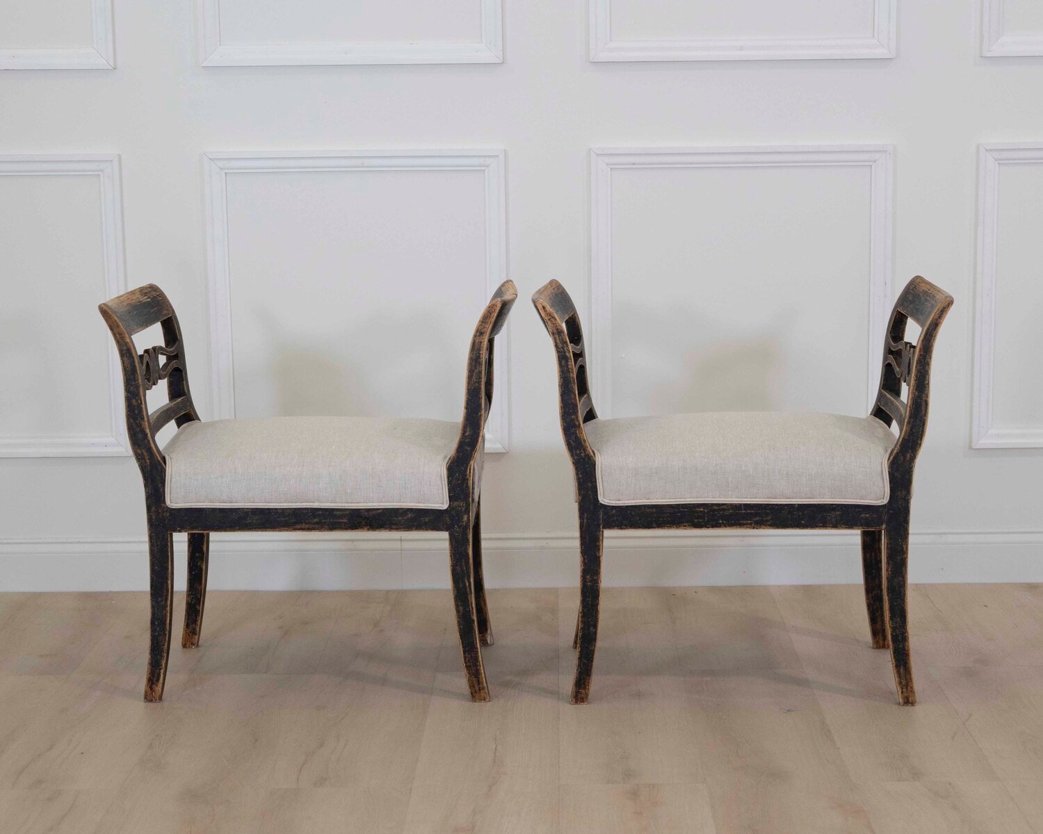 A pair of Stools with Handles Circa 1830 - JAA