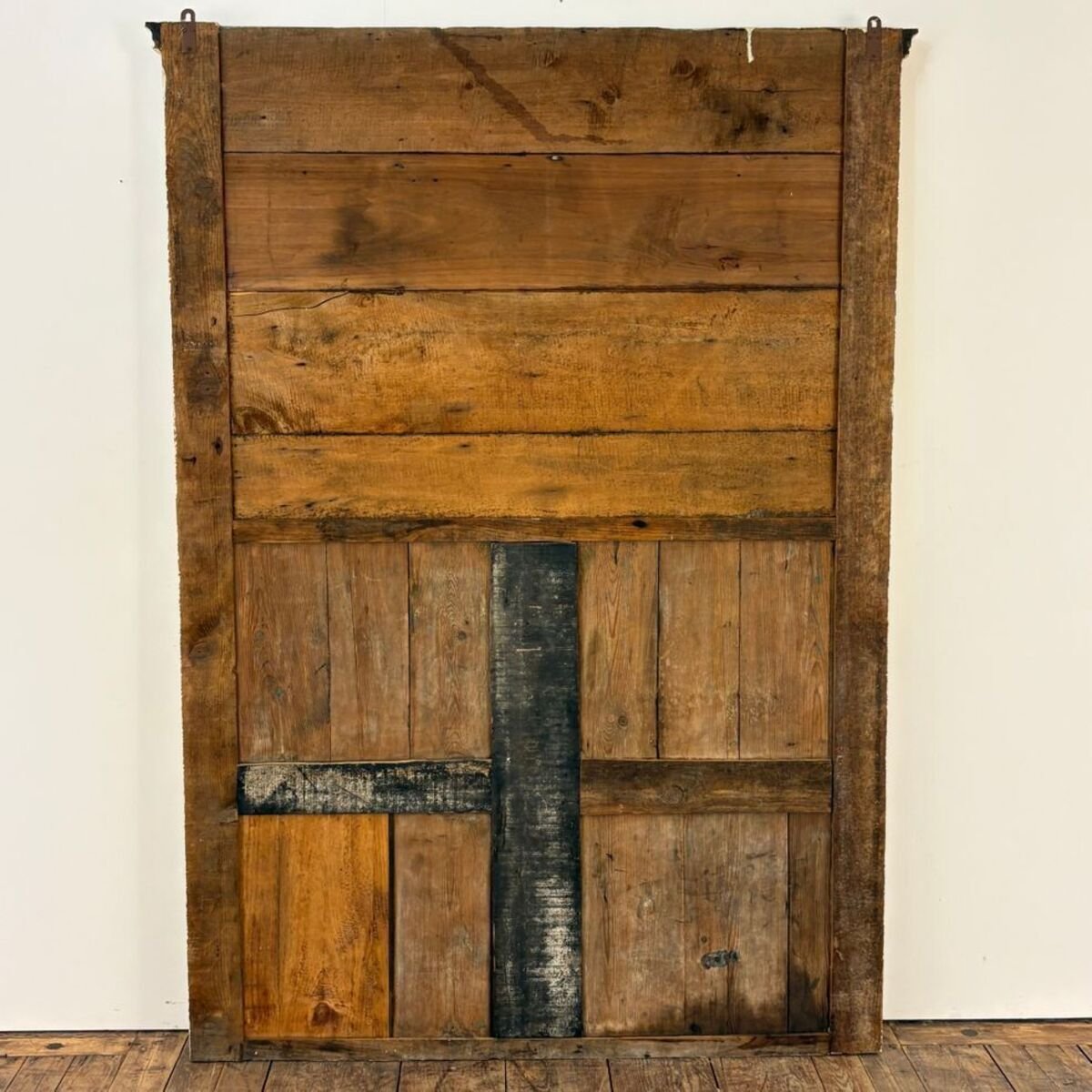 Large Louis XVI-style paneled screen made of carved wood with original paint - JAA