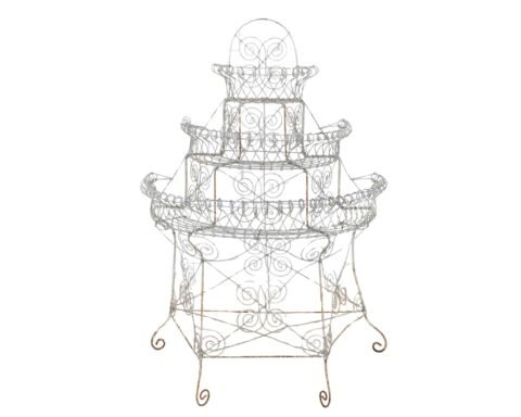 English Mid-20th Century Semi-Circular Wirework Plant Stand