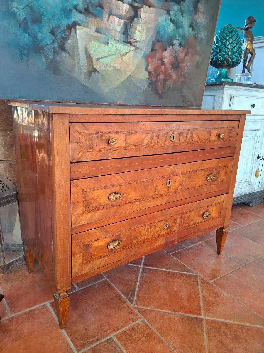 Louis XVI Style Dresser Inlaid - JAA