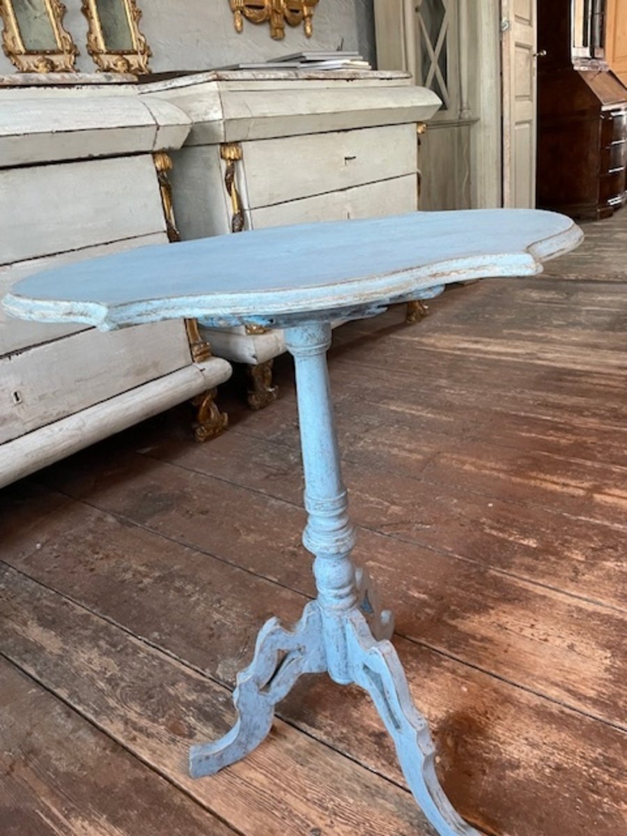 19th Century Swedish Painted Tri-Pod Side Table - JAA