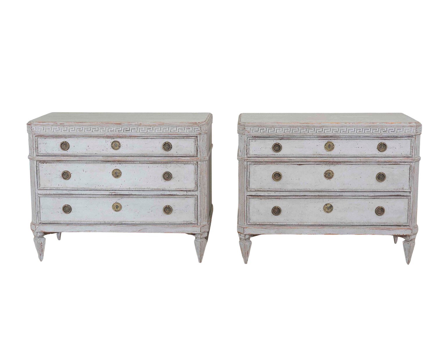 On Hold - Beautiful pair of richly carved chests of drawers, circa 100 years old.