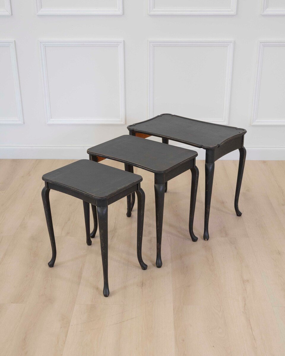 Set of Swedish Queen Anne Style Nesting Tables - JAA