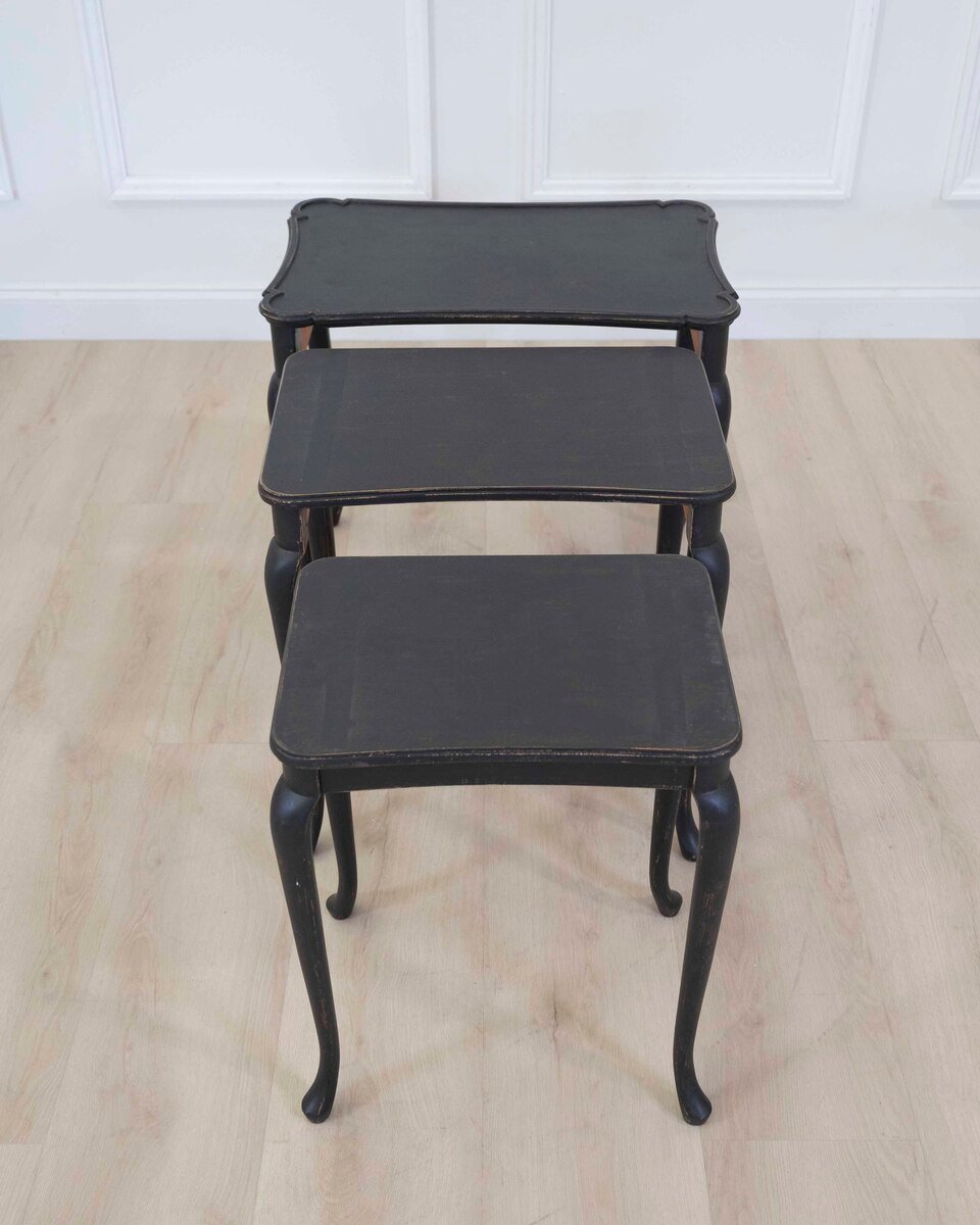 Set of Swedish Queen Anne Style Nesting Tables - JAA