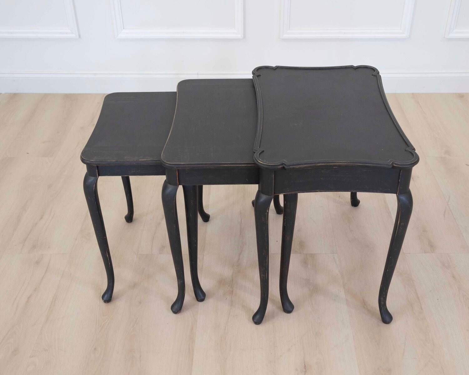 Set of Swedish Queen Anne Style Nesting Tables - JAA