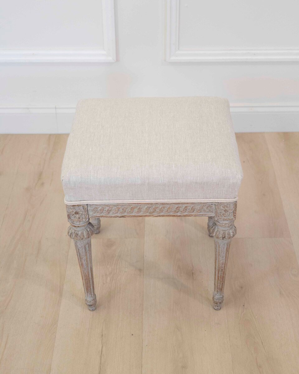 Period Gustavian Foot Stool, circa 1780 - JAA