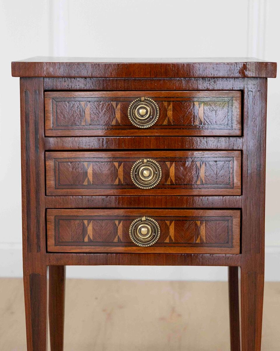 Pair Of Louis XVI Style Bedside Tables - JAA