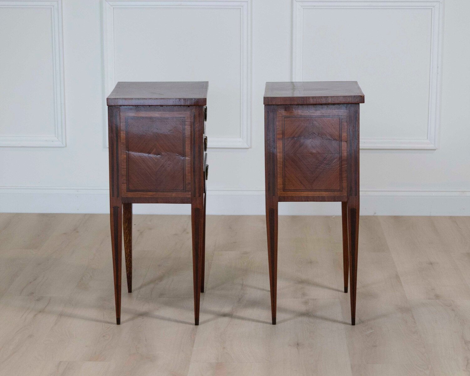 Pair Of Louis XVI Style Bedside Tables - JAA