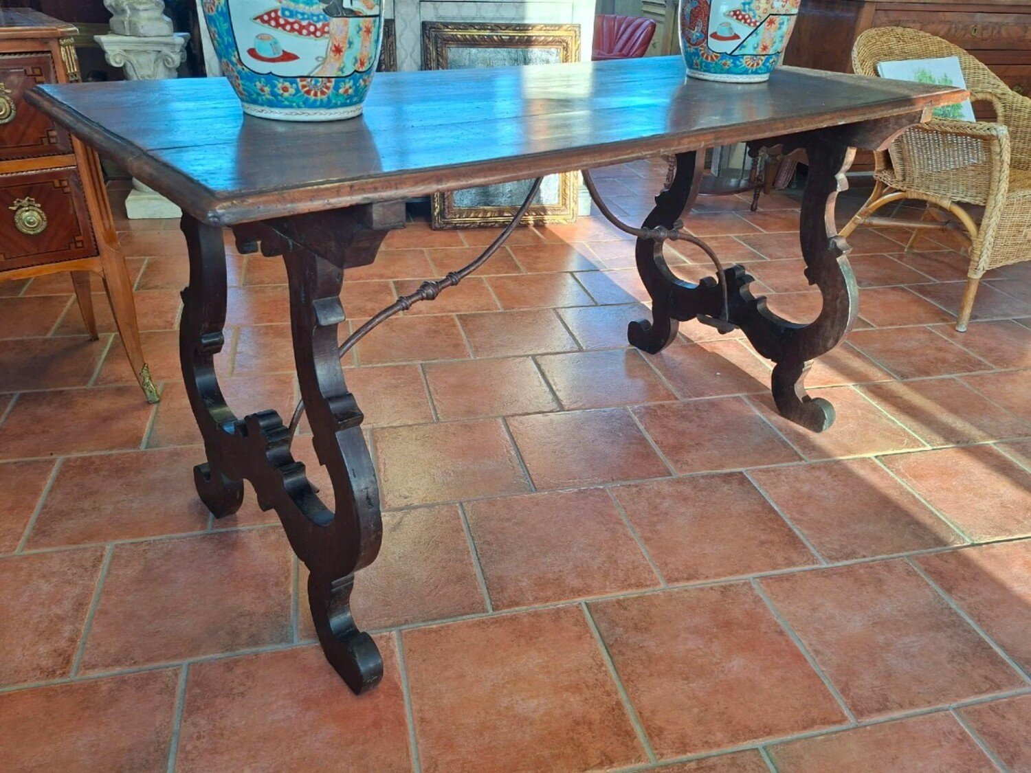 Walnut Lyre Table - JAA
