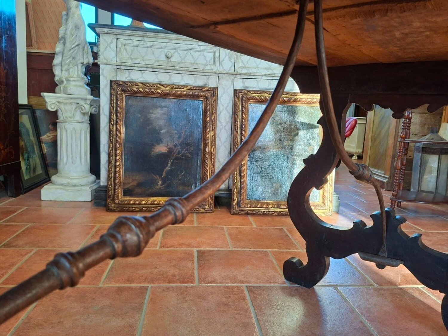 Walnut Lyre Table - JAA
