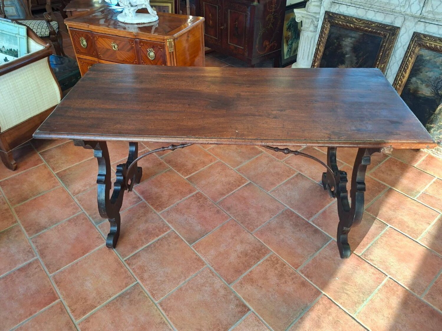 Walnut Lyre Table - JAA
