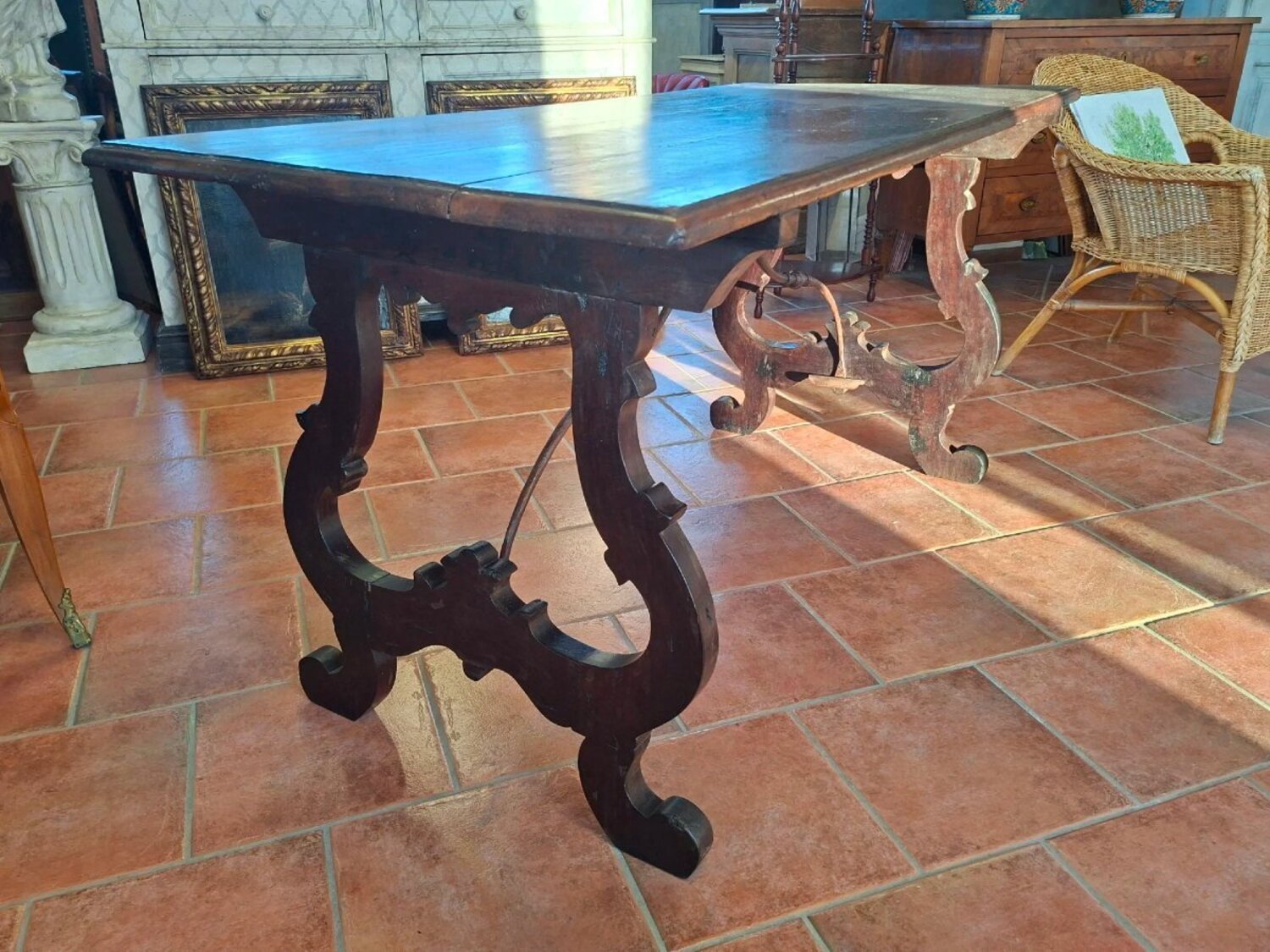 Walnut Lyre Table - JAA