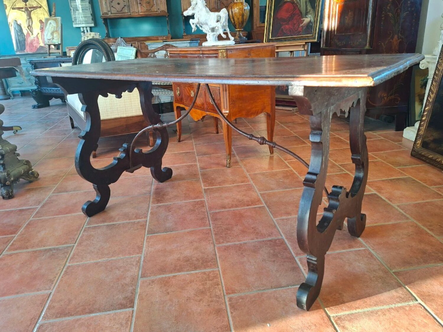 Walnut Lyre Table - JAA