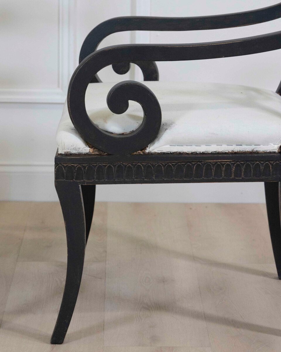 Pair of Swedish Gustavian Style Armchairs - JAA