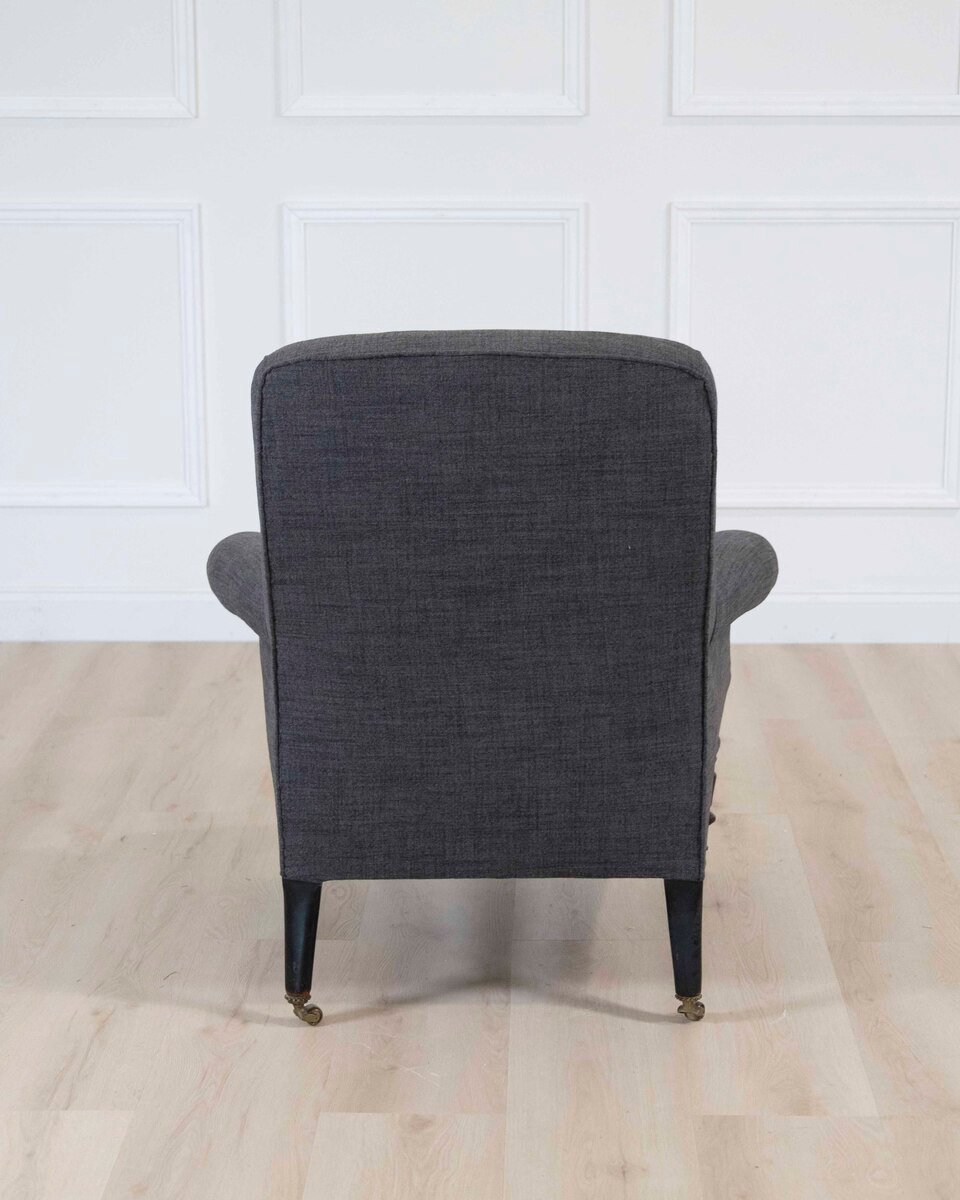 Early 20th Century French Grey Armchair, Circa 1910 - JAA