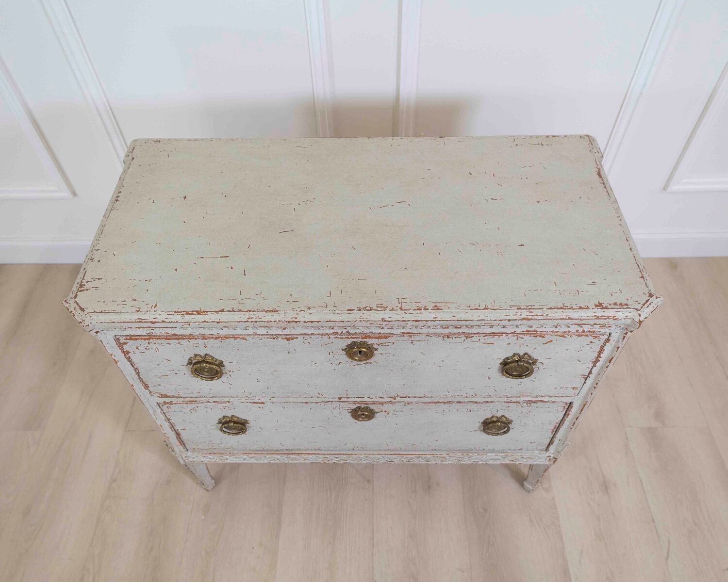 Danish 19th Century Carved Chest of Drawers - JAA