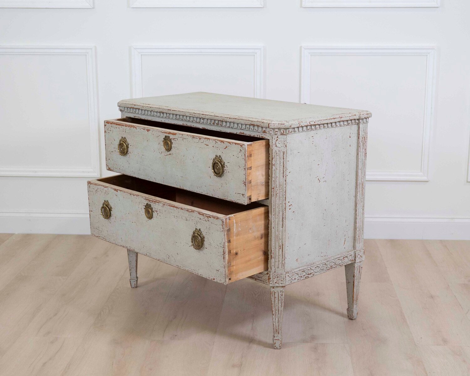Danish 19th Century Carved Chest of Drawers - JAA