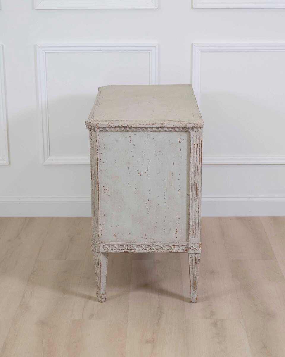Danish 19th Century Carved Chest of Drawers - JAA