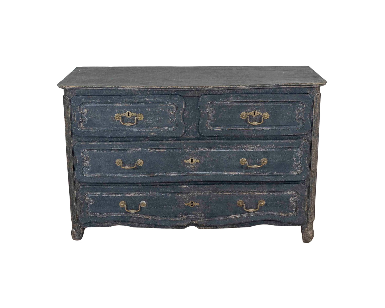 Late 18th century French carved oak commode. 1780.