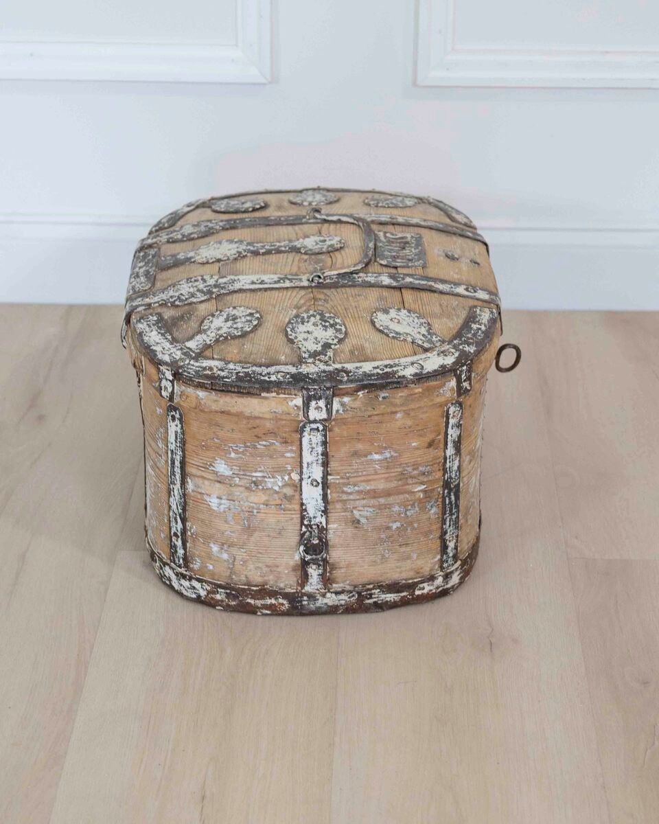 Swedish 19th Century Scraped Pine Strong Box - JAA