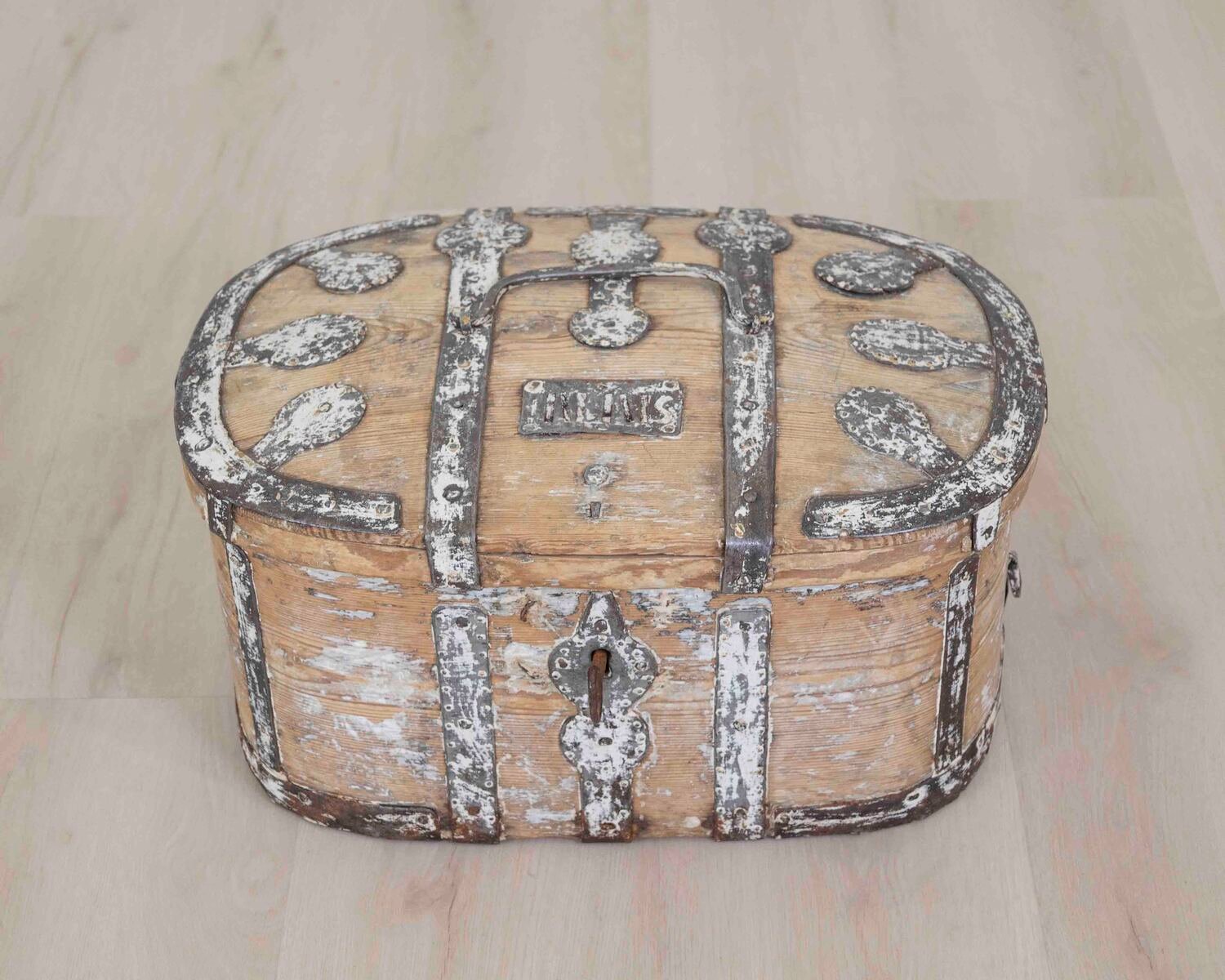 Swedish 19th Century Scraped Pine Strong Box - JAA
