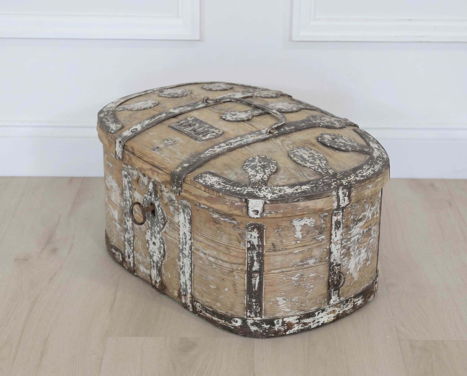 Swedish 19th Century Scraped Pine Strong Box - JAA