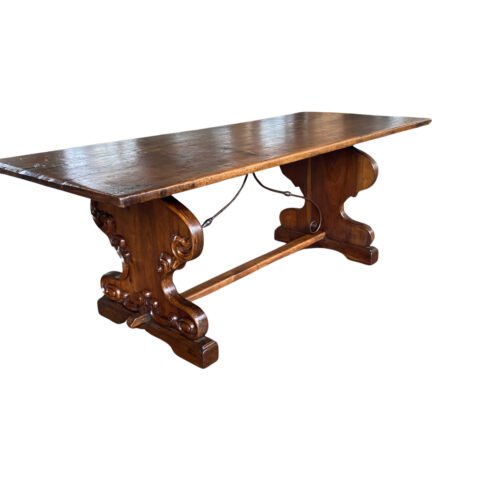 Late 17th Century Refectory Table with Carved Ace-Shaped Legs