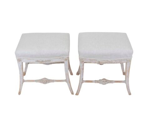 A pair of Gustavian Stools Circa 1810