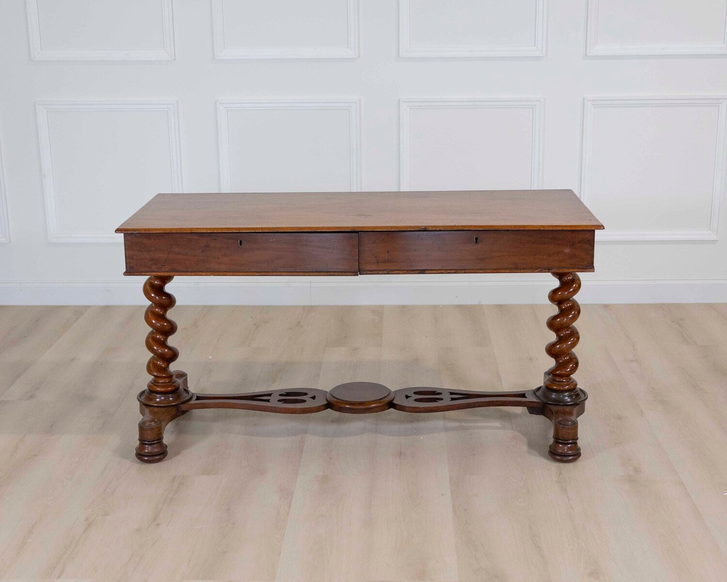 19th Century Victorian Barley Twist Writing Table - JAA