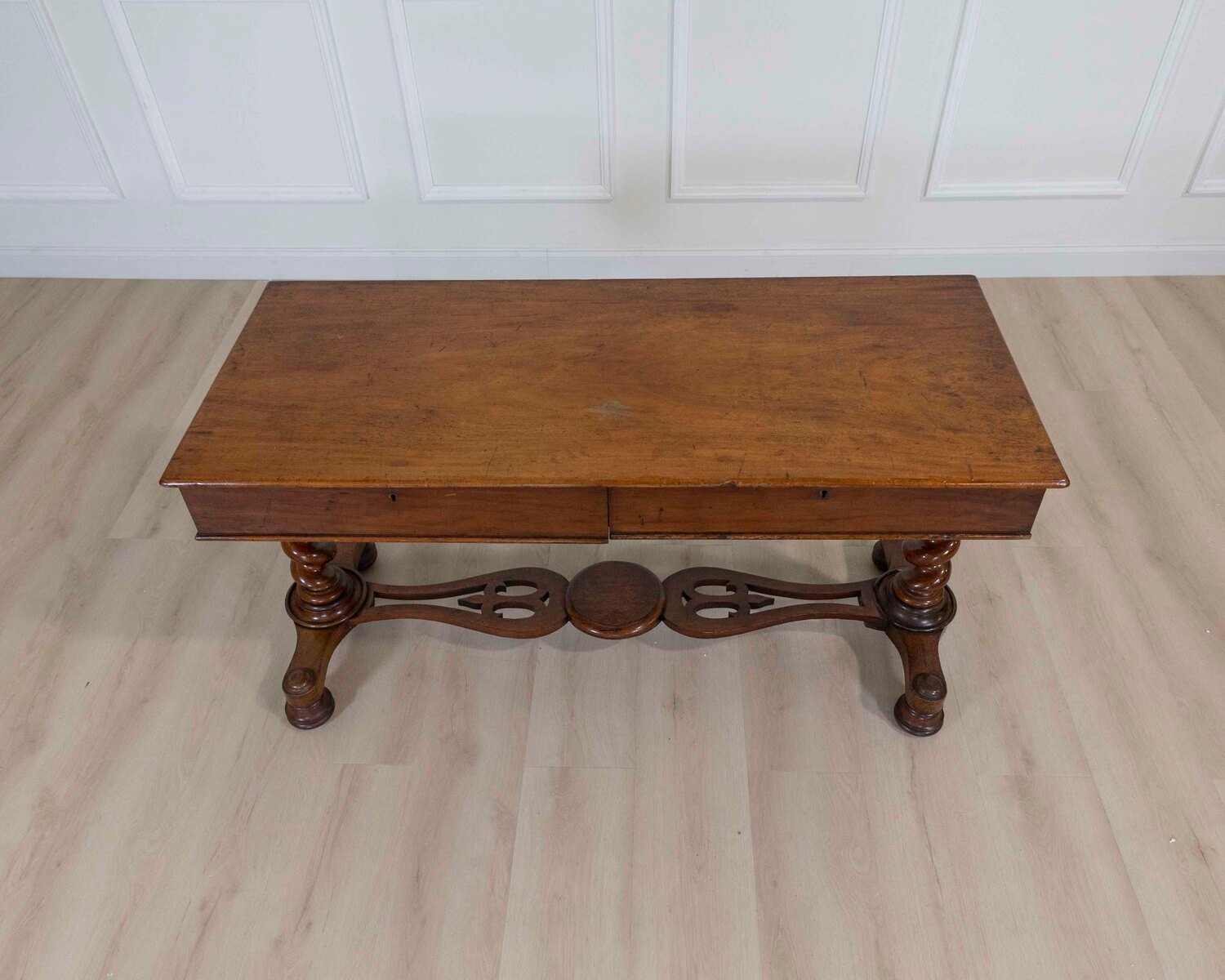 19th Century Victorian Barley Twist Writing Table - JAA
